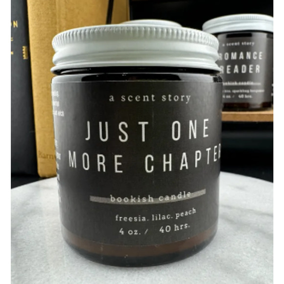 Bookish 4oz. Candle - Just One More Chapter - Picture 1 of 4